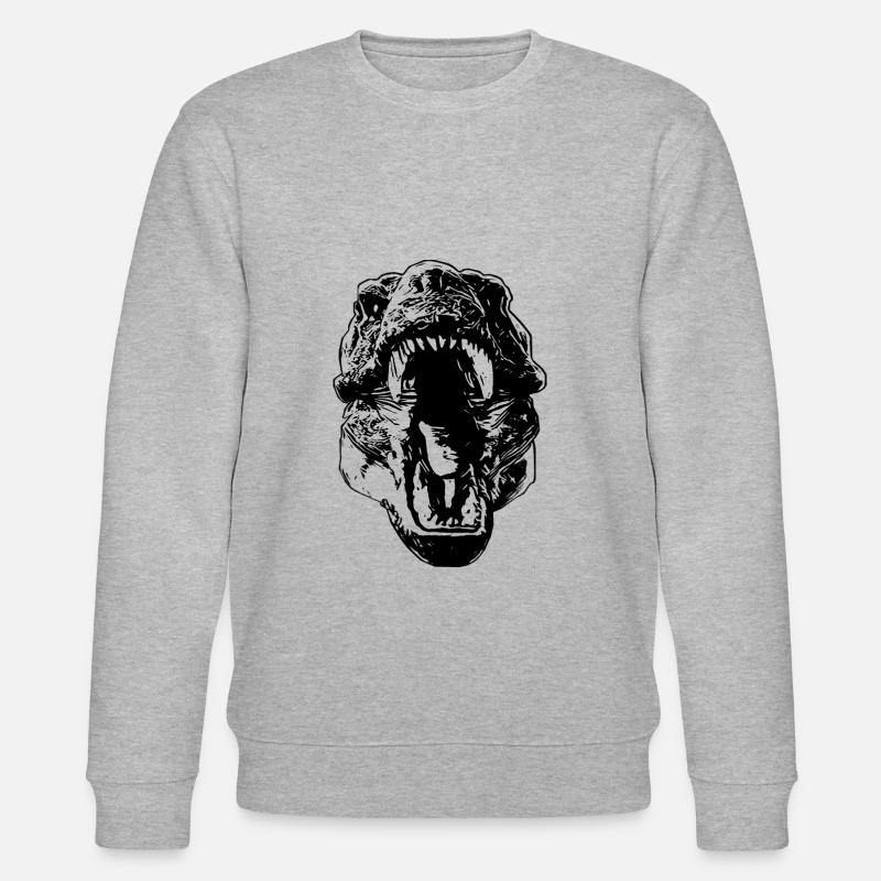 T-Rex - Stanley/Stella Unisex Bio-Sweatshirt CHANGER  - Grau meliert