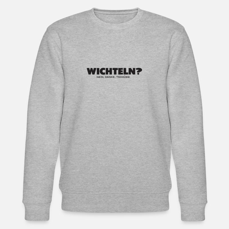 Wichteln nein danke - Stanley/Stella Unisex Bio-Sweatshirt CHANGER  - Grau meliert