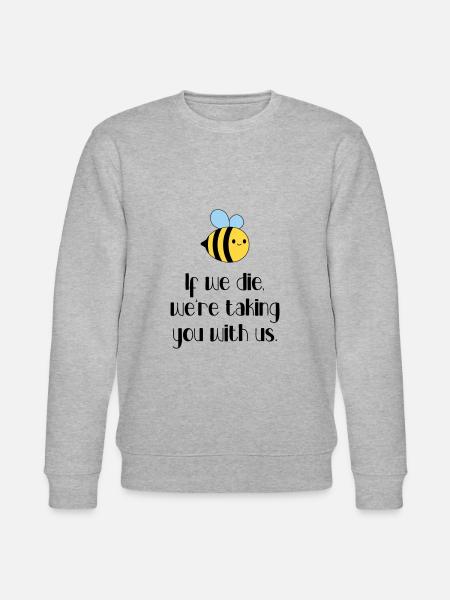 Ecology - Let's protect the bees! - Stanley/Stella CHANGER Unisex Organic Sweatshirt - heather grey