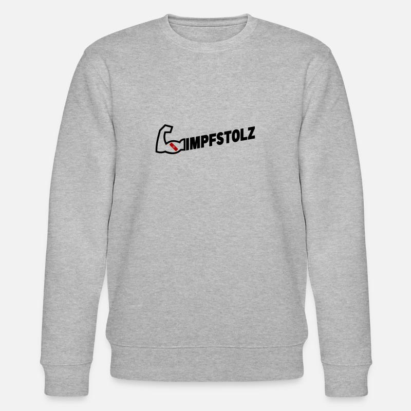 Impfstolz - Stanley/Stella Unisex Bio-Sweatshirt CHANGER  - Grau meliert