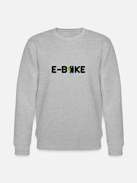 E-Bike ebike - Stanley/Stella Unisex Bio-Sweatshirt CHANGER - Grau meliert