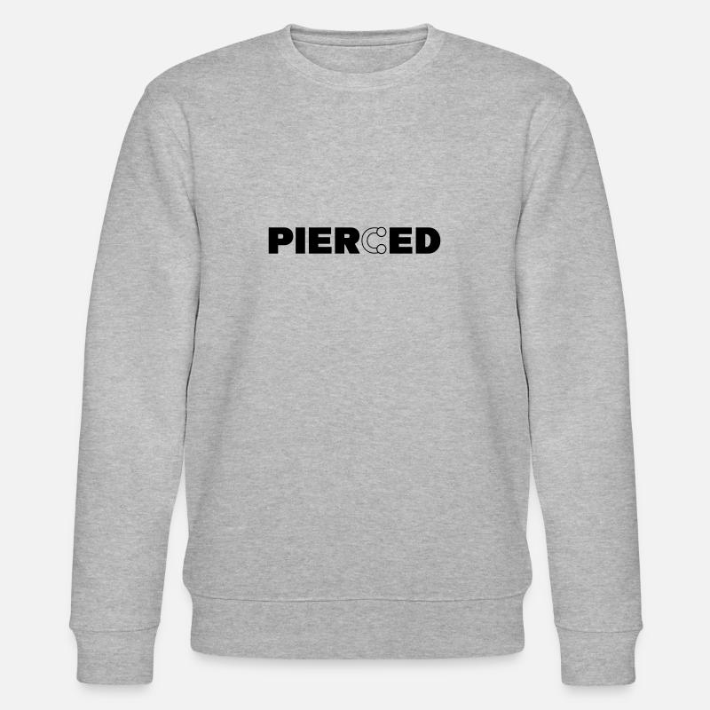 pierced Piercingring Piercer - Stanley/Stella Unisex Bio-Sweatshirt CHANGER  - Grau meliert