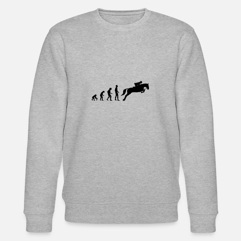 Evolution Équitation - Cheval - Reiter - Reiterin - Sweat bio CHANGER Stanley/Stella Unisexe - gris chiné