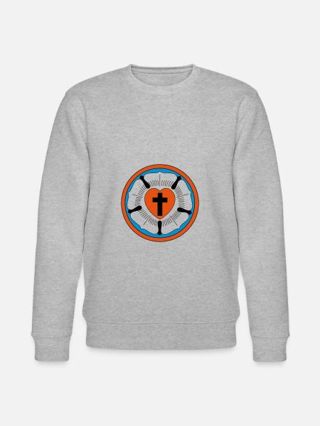 Luther rose - Stanley/Stella CHANGER Unisex Organic Sweatshirt - heather grey