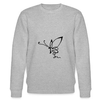 Butterfly Free Spring - Stanley/Stella CHANGER Unisex Organic Sweatshirt - heather grey - Front - Nik (191cm) & Marisol (170cm)