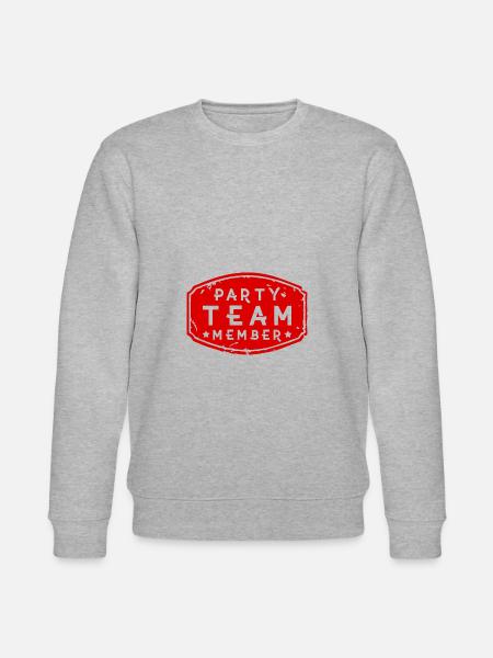 Party Team Member - Stanley/Stella Unisex Bio-Sweatshirt CHANGER - Grau meliert