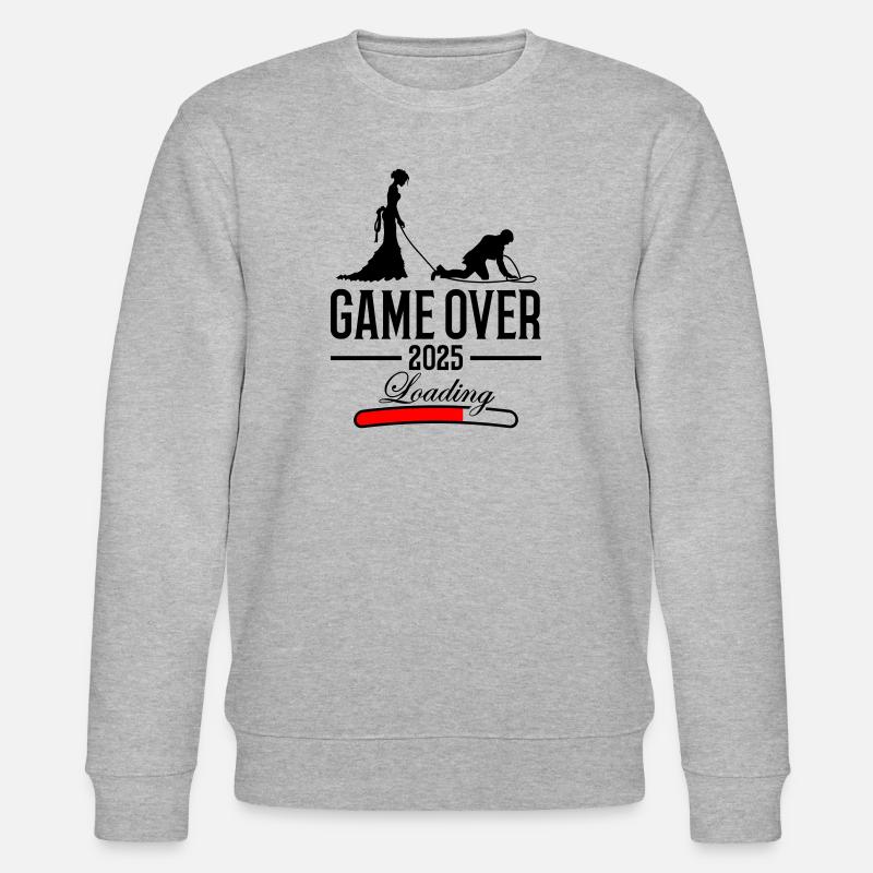 Wedding Loading 2025 Game Over - Sweat bio CHANGER Stanley/Stella Unisexe - gris chiné