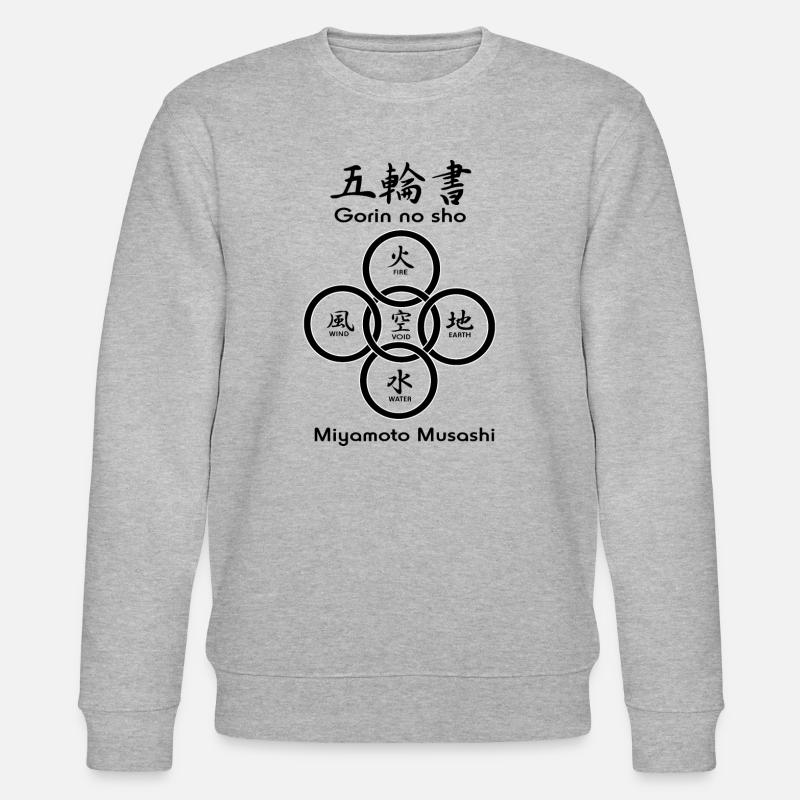 Fünf Kreise oder Ringe - Stanley/Stella Unisex Bio-Sweatshirt CHANGER  - Grau meliert