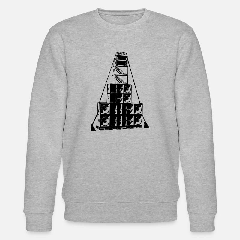 freeparty soundsystem - Stanley/Stella Unisex Bio-Sweatshirt CHANGER  - Grau meliert