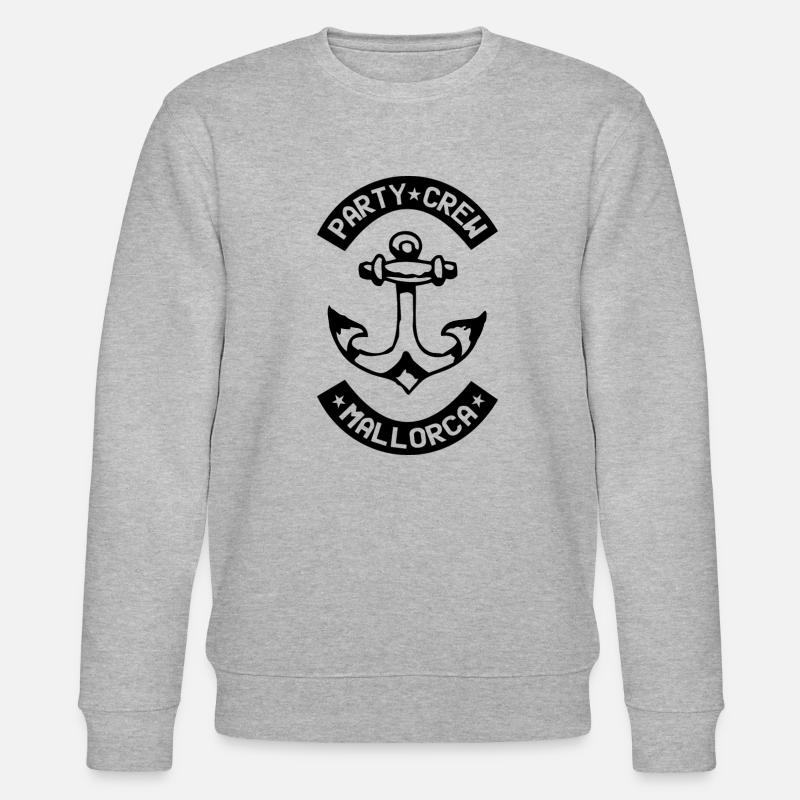 PARTY CREW MALLORCA - Stanley/Stella Unisex Bio-Sweatshirt CHANGER - Grau meliert