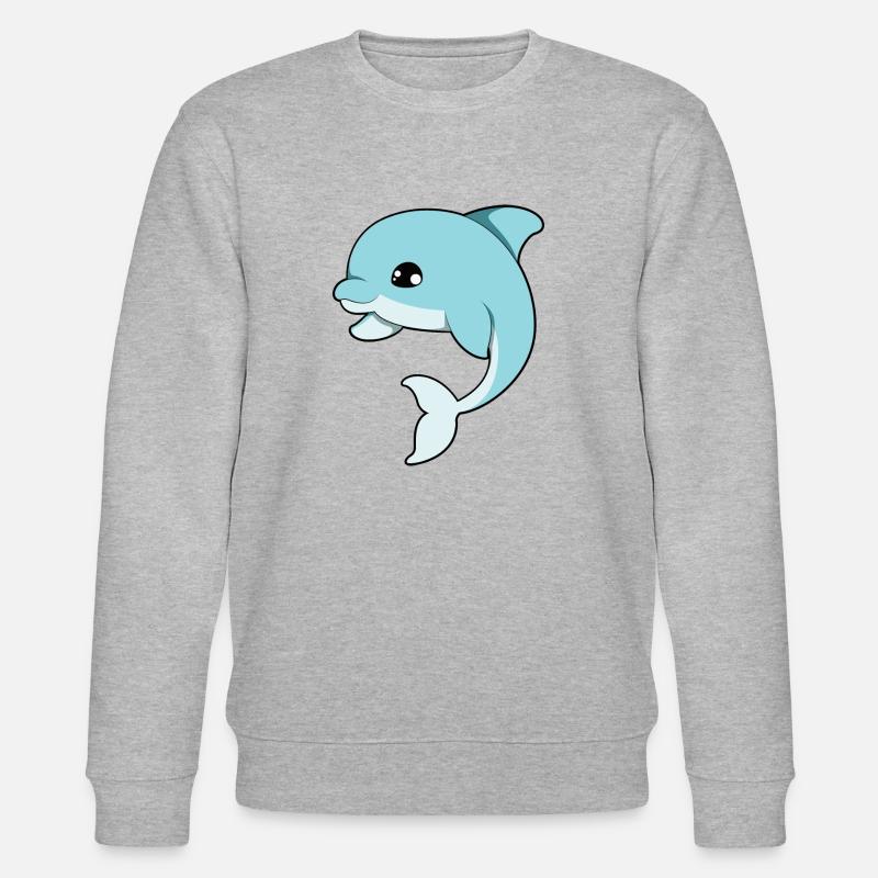 Delfin - Delphin - Stanley/Stella Unisex Bio-Sweatshirt CHANGER  - Grau meliert