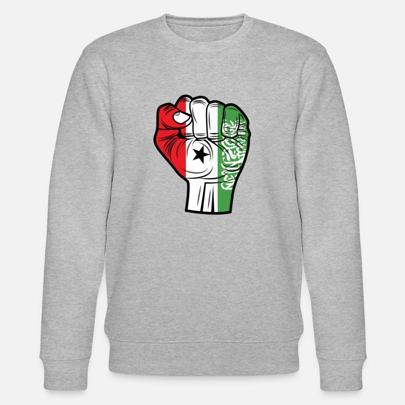 Flagge von Somaliland - Stanley/Stella Unisex Bio-Sweatshirt CHANGER  - Grau meliert