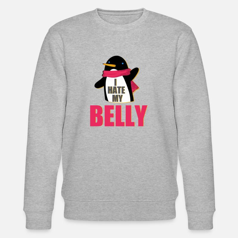 Dick - Übergewicht - Stanley/Stella Unisex Bio-Sweatshirt CHANGER  - Grau meliert