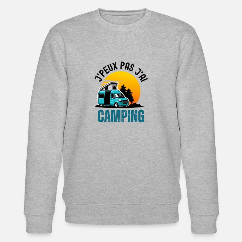 J ai camping - Sweat bio CHANGER Stanley/Stella Unisexe - gris chiné