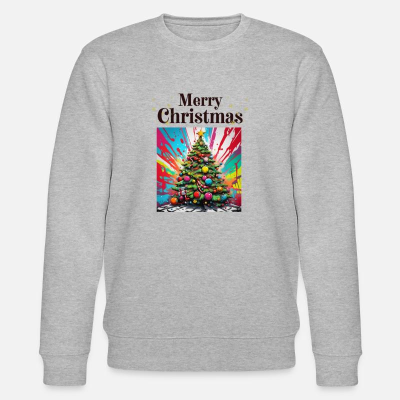 Weihnachten - Stanley/Stella Unisex Bio-Sweatshirt CHANGER  - Grau meliert