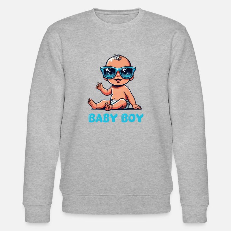 Bande dessinée pour bébé - Sweat bio CHANGER Stanley/Stella Unisexe - gris chiné