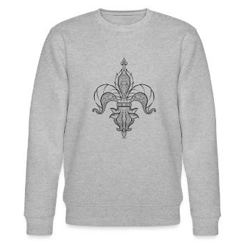 Lilie - Stanley/Stella Unisex Bio-Sweatshirt CHANGER  - Grau meliert - Vorne - Nik (191cm) & Marisol (170cm)