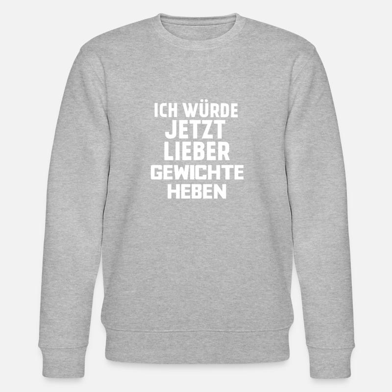 GEWICHTE HEBEN - Stanley/Stella Unisex Bio-Sweatshirt CHANGER  - Grau meliert