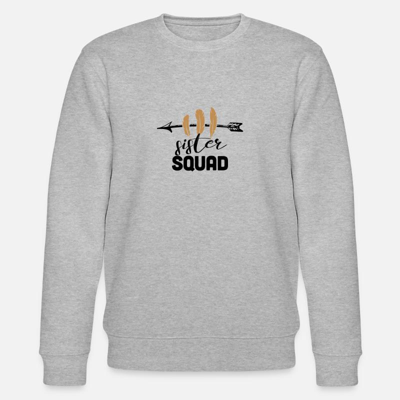 sister squad - Stanley/Stella Unisex Bio-Sweatshirt CHANGER  - Grau meliert