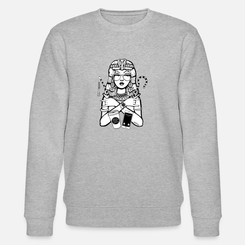 Cleopatra CEO - Stanley/Stella Unisex Bio-Sweatshirt CHANGER  - Grau meliert