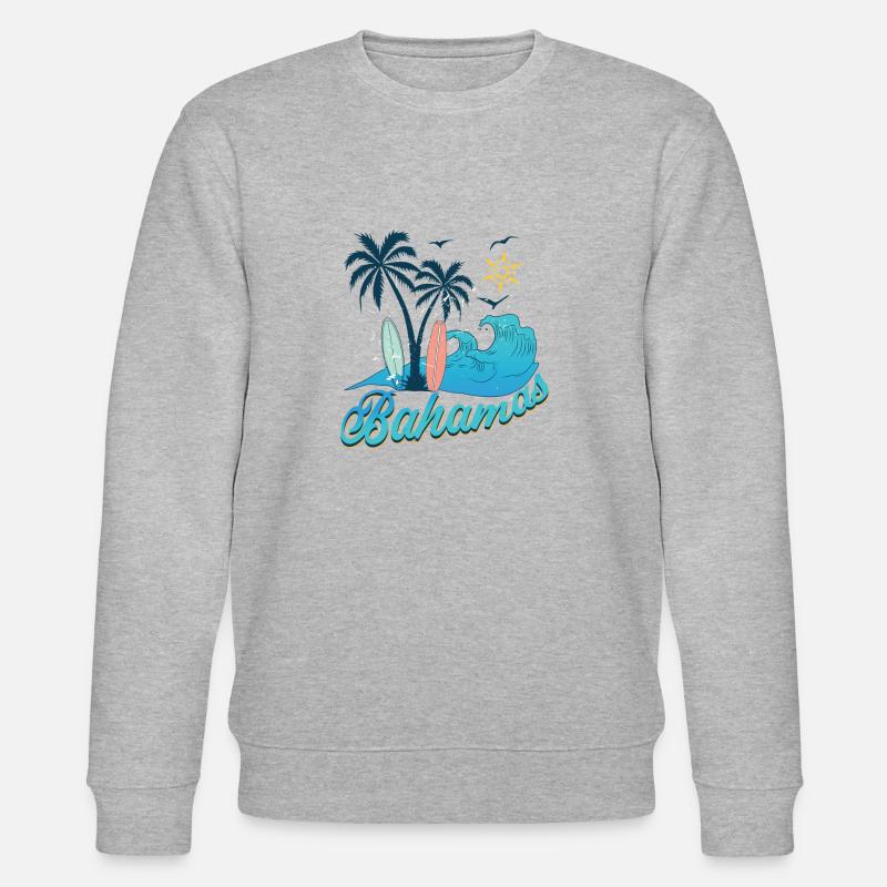 Bahamas vacances plage soleil - Sweat bio CHANGER Stanley/Stella Unisexe - gris chiné