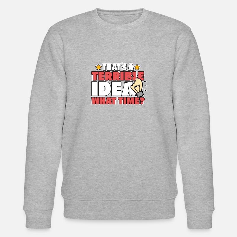 IDEA TERRIBLE - Sweat bio CHANGER Stanley/Stella Unisexe - gris chiné