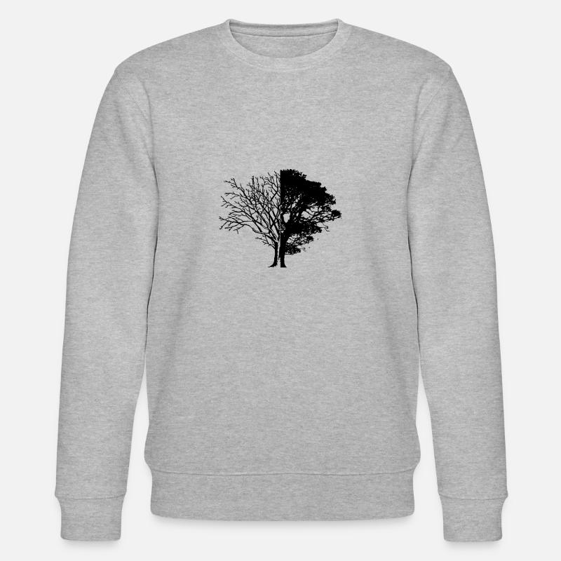 Life And Death Tree - Stanley/Stella Unisex Bio-Sweatshirt CHANGER  - Grau meliert