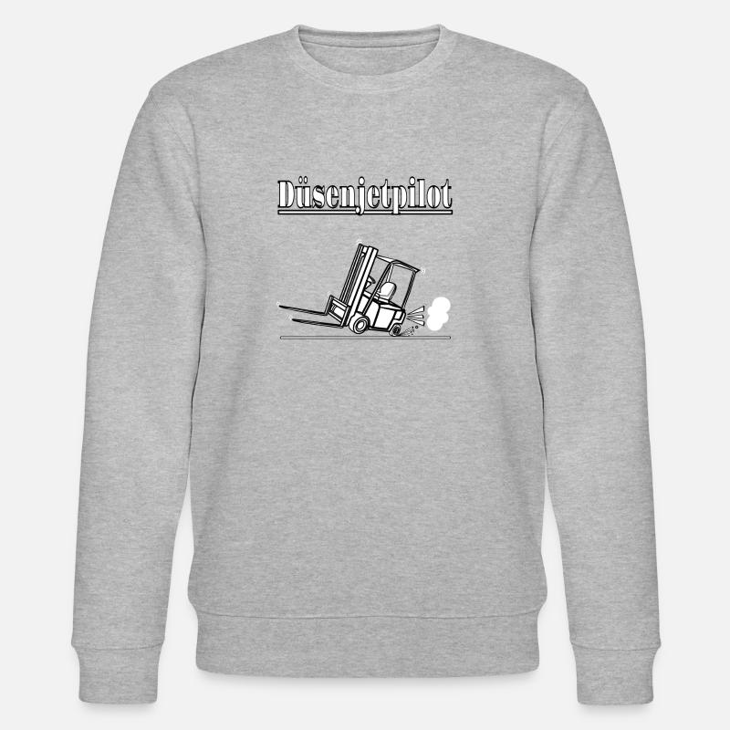 Düsenjetpilot - Stanley/Stella Unisex Bio-Sweatshirt CHANGER - Grau meliert