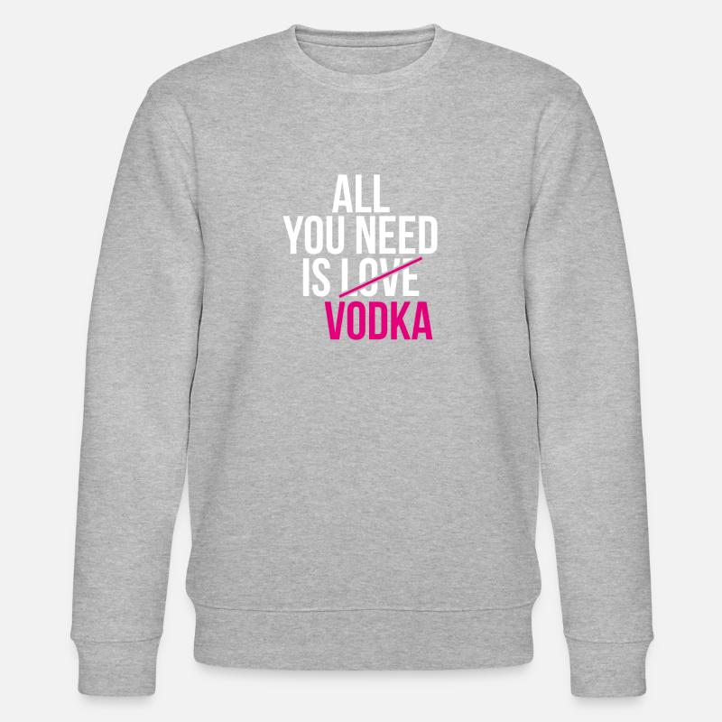 Vodka, vodka, - Sweat bio CHANGER Stanley/Stella Unisexe - gris chiné