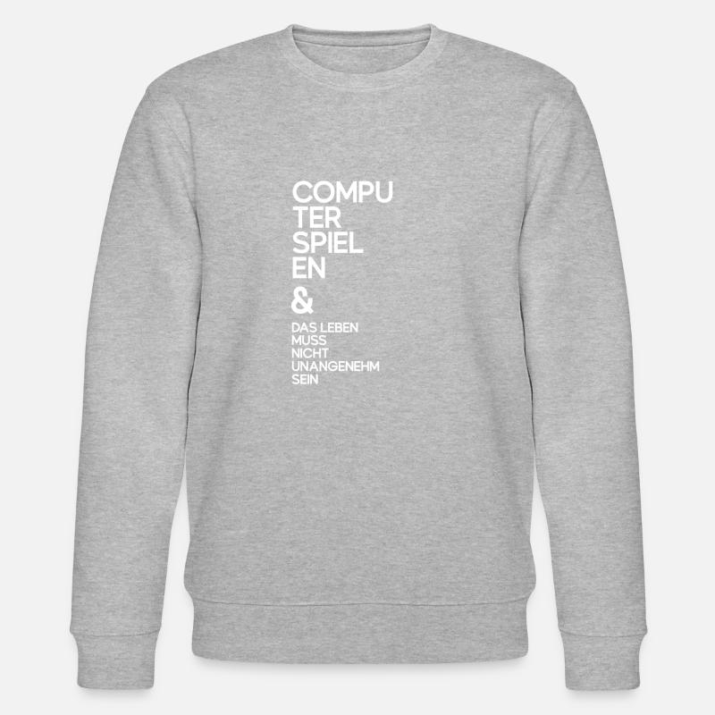 Computerspielen - Stanley/Stella Unisex Bio-Sweatshirt CHANGER  - Grau meliert