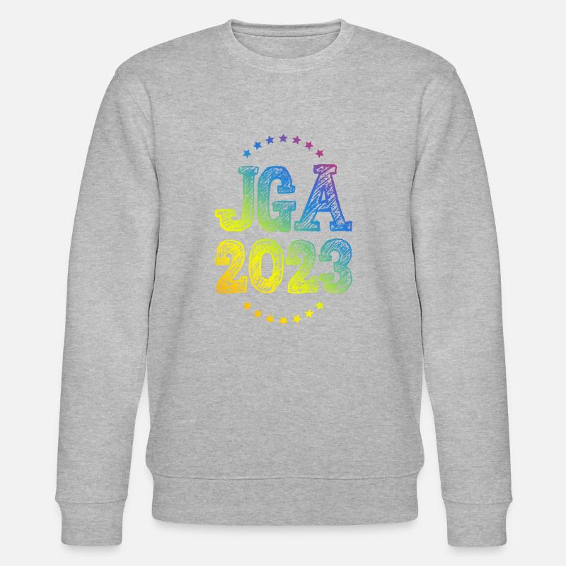 Jga 2023 Junggesellenabschied - Stanley/Stella Unisex Bio-Sweatshirt CHANGER  - Grau meliert