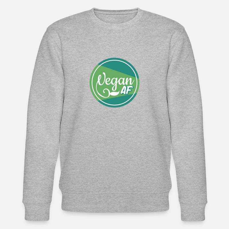 Vegan Af Lustig Vegan - Stanley/Stella Unisex Bio-Sweatshirt CHANGER  - Grau meliert