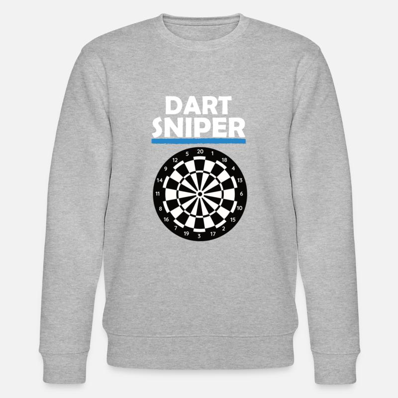 Dart sniper - Stanley/Stella Unisex Bio-Sweatshirt CHANGER  - Grau meliert