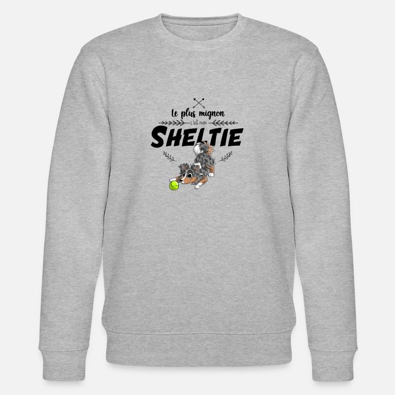 Le plus mignon Shetland - Sweat bio CHANGER Stanley/Stella Unisexe - gris chiné