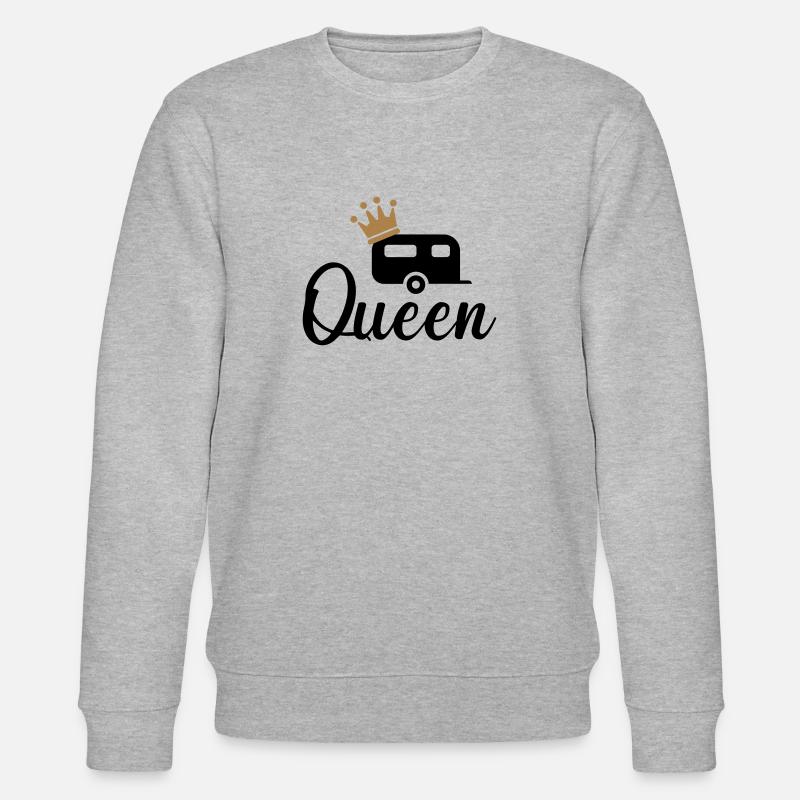 Camping Queen - Stanley/Stella Unisex Bio-Sweatshirt CHANGER  - Grau meliert