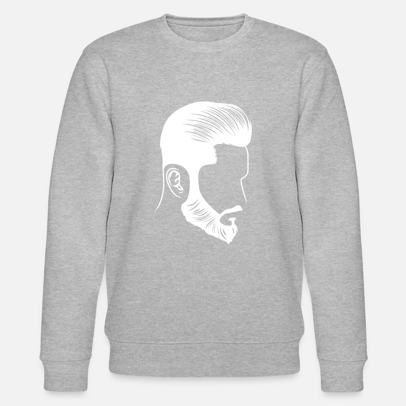 hairstyle style model beard head - Stanley/Stella CHANGER Unisex Organic Sweatshirt - heather grey