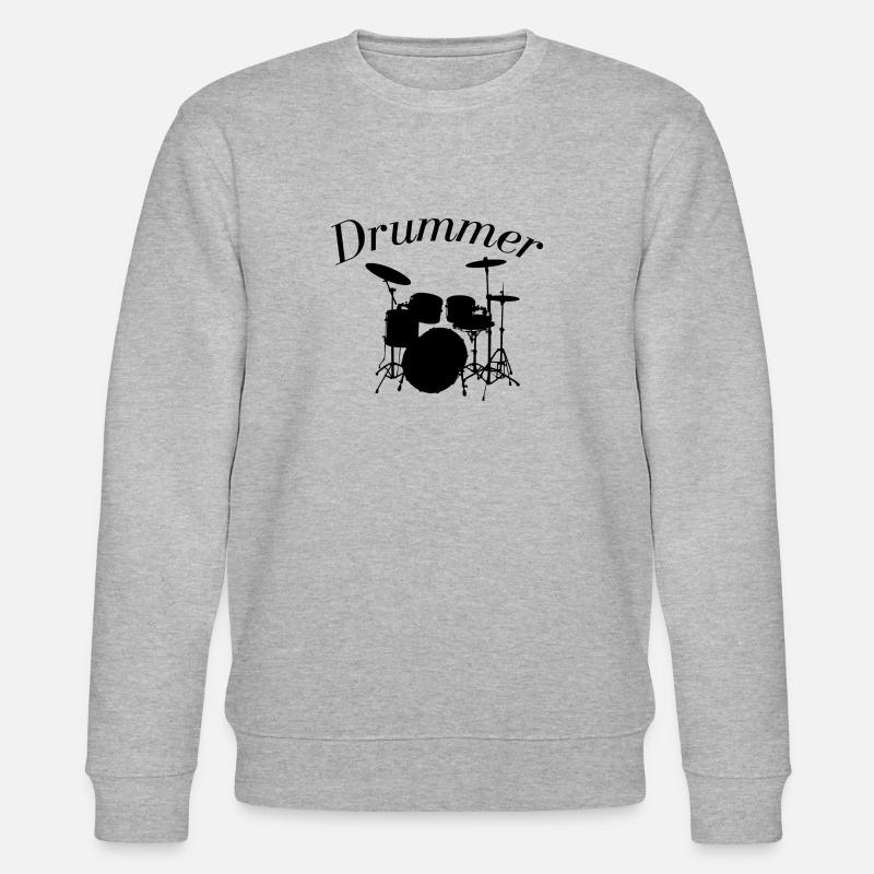 Batterie batteur Drummer Drumsticks - Sweat bio CHANGER Stanley/Stella Unisexe - gris chiné