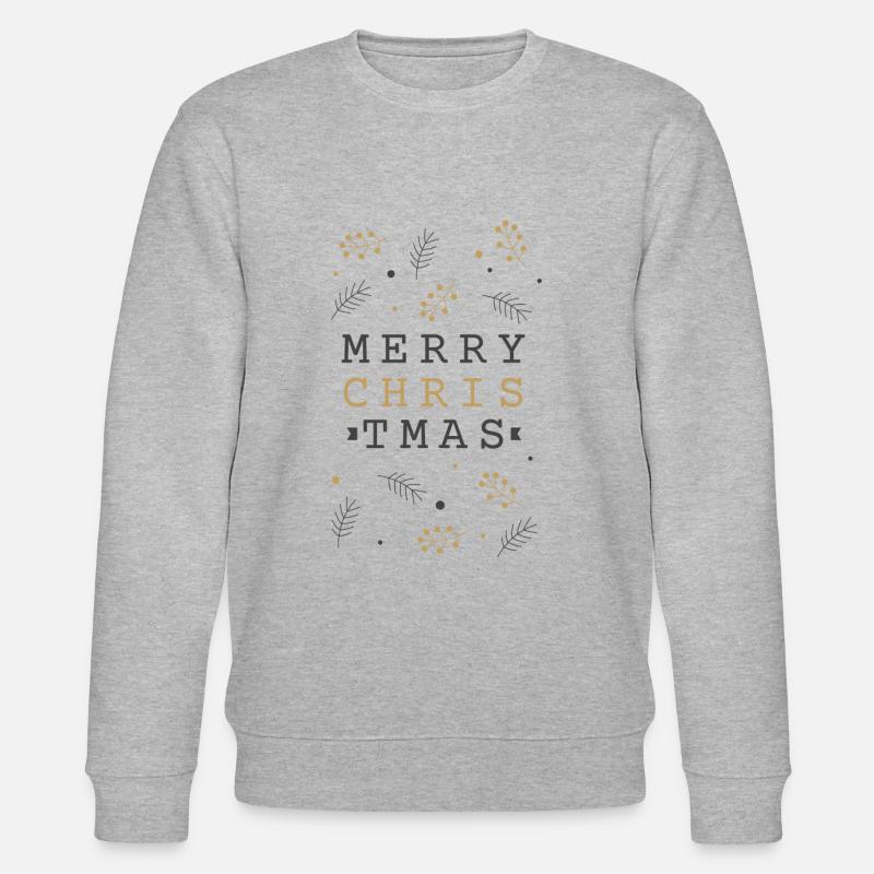 Christmas tree branches - Stanley/Stella CHANGER Unisex Organic Sweatshirt - heather grey