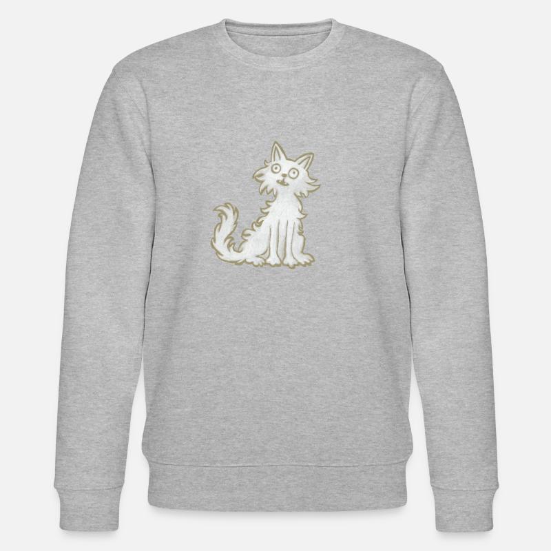 Katze - Stanley/Stella Unisex Bio-Sweatshirt CHANGER - Grau meliert
