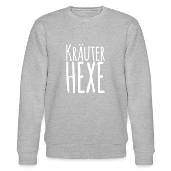 Kräuter Hexe weiß - Stanley/Stella Unisex Bio-Sweatshirt CHANGER  - Grau meliert - Vorne - Nik (191cm) & Marisol (170cm)