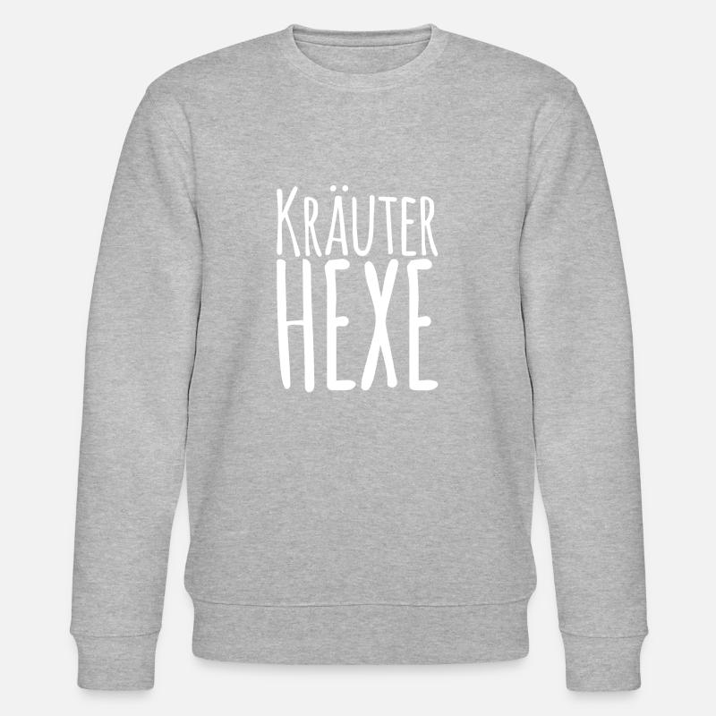 Herbal witch white - Stanley/Stella CHANGER Unisex Organic Sweatshirt - heather grey
