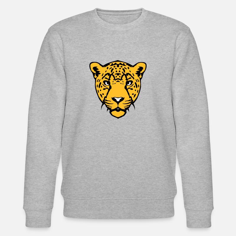 guepard animal sauvage 18 - Sweat bio CHANGER Stanley/Stella Unisexe - gris chiné