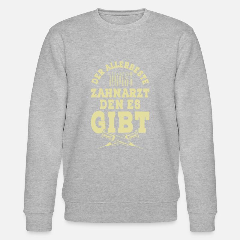 zahnarzt dentist - Stanley/Stella Unisex Bio-Sweatshirt CHANGER  - Grau meliert
