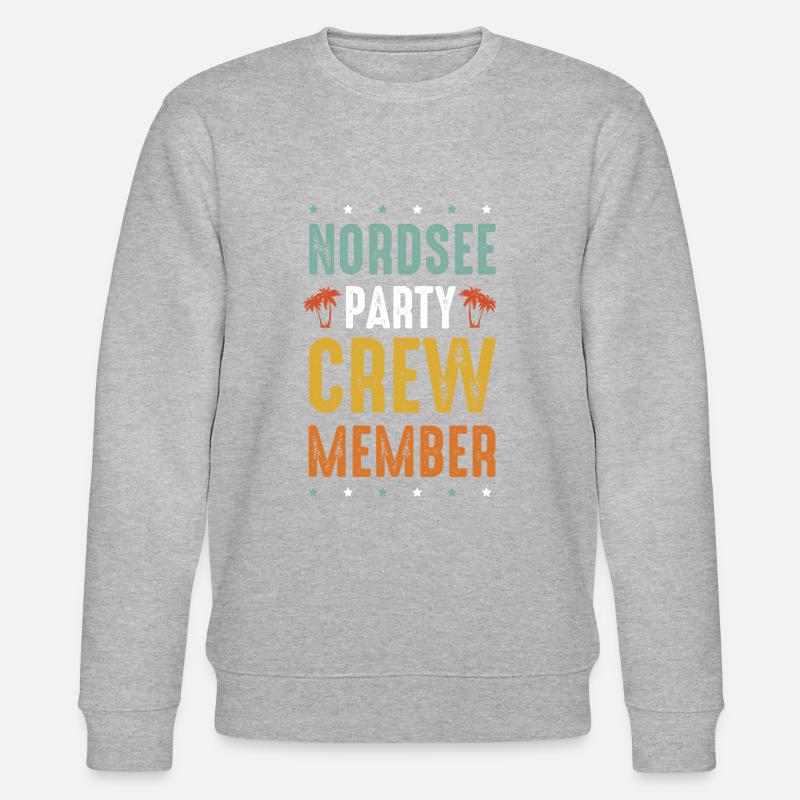 Nordsee Party Crew - Stanley/Stella Unisex Bio-Sweatshirt CHANGER  - Grau meliert