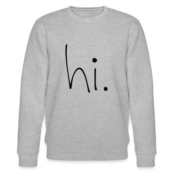 hi - Stanley/Stella Unisex Bio-Sweatshirt CHANGER  - Grau meliert - Vorne - Nik (191cm) & Marisol (170cm)