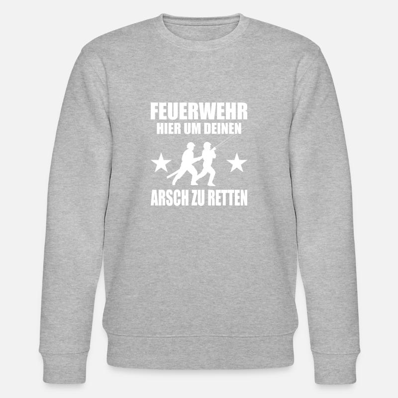 feuerwehr - Stanley/Stella Unisex Bio-Sweatshirt CHANGER  - Grau meliert