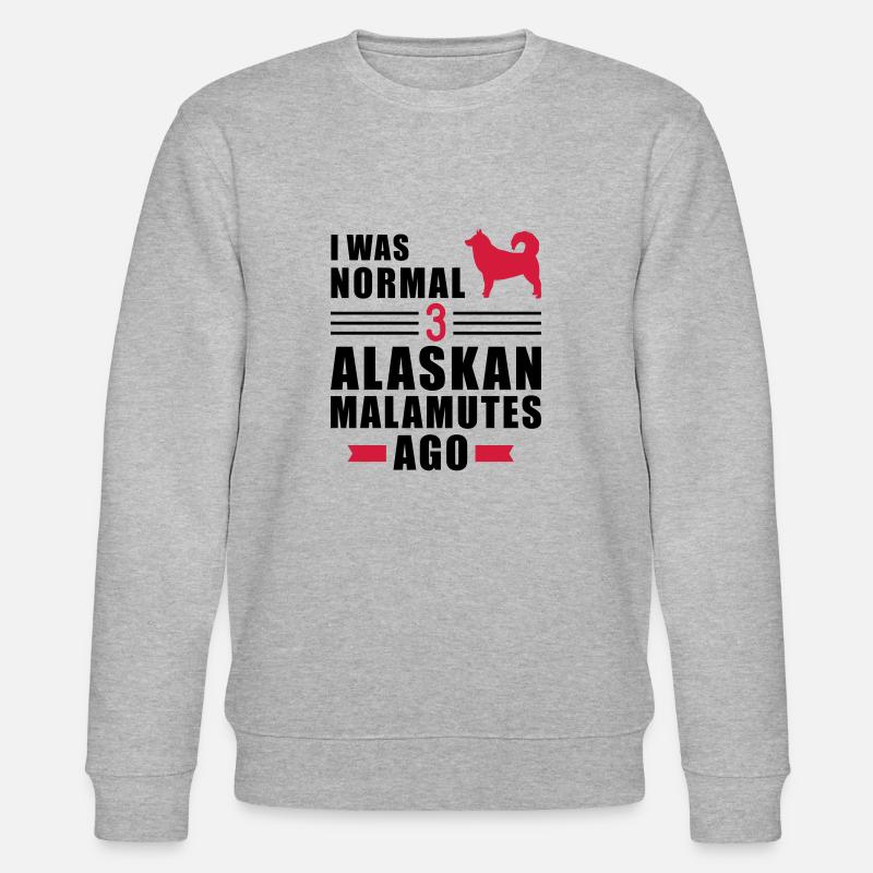 Alaskan Malamute - Stanley/Stella CHANGER Unisex Organic Sweatshirt - heather grey