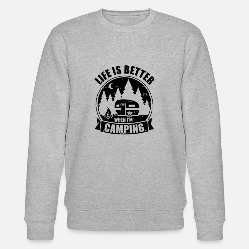 Wohnwagen - Stanley/Stella Unisex Bio-Sweatshirt CHANGER  - Grau meliert