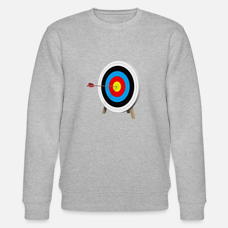 Zielscheibe Treffer - Stanley/Stella Unisex Bio-Sweatshirt CHANGER  - Grau meliert