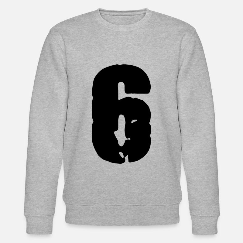 Maillot numéro 6 - Sweat bio CHANGER Stanley/Stella Unisexe - gris chiné